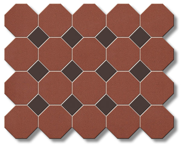 Octagon 10×10 with 5 x 5 brown dot 