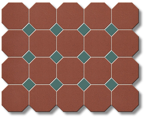 Ottagona 10×10 con tozzetto 3,5×3,5 verde